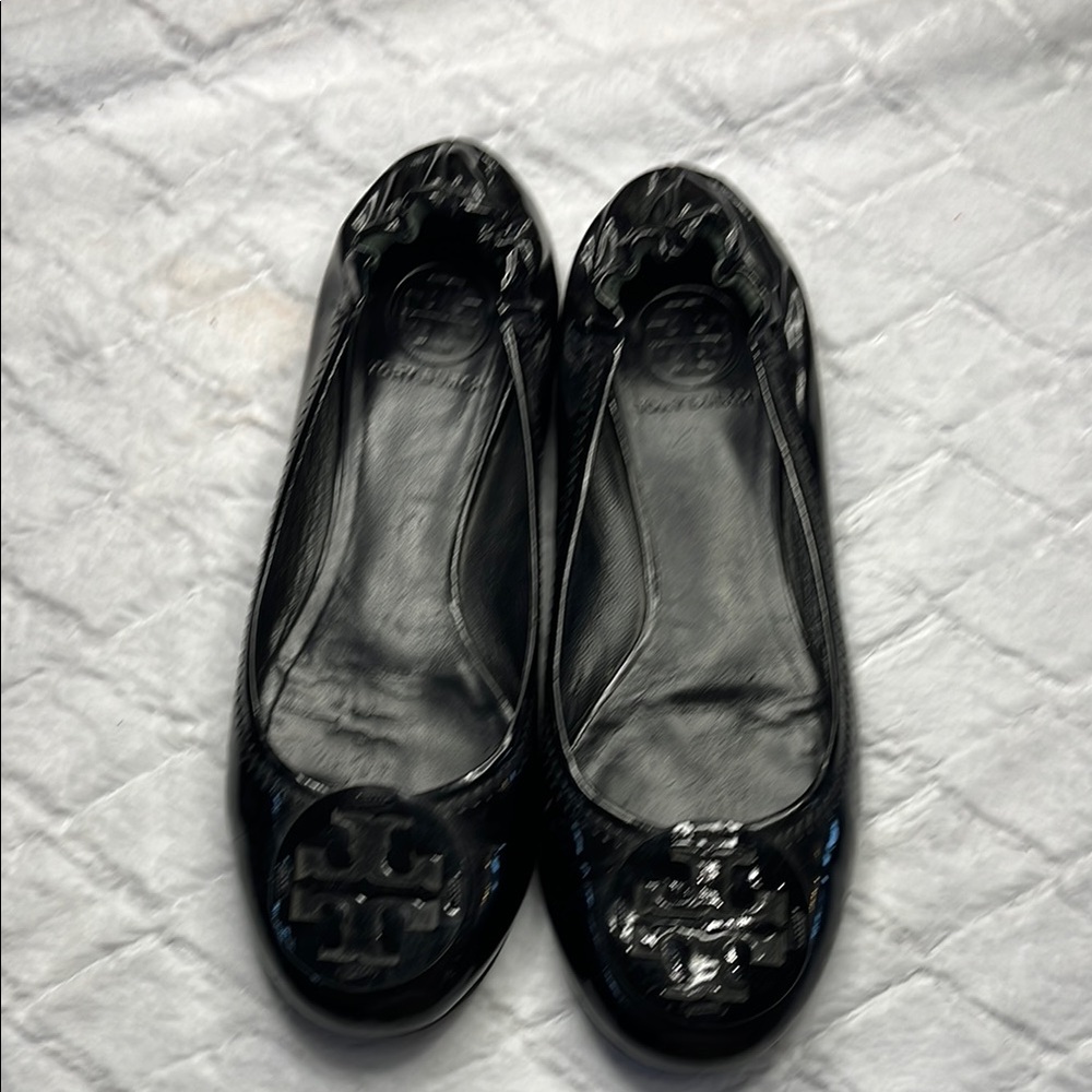 Tory Burch Black Ballet Flats